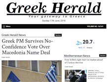Tablet Screenshot of greekherald.com